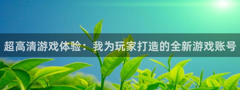 杏耀代理登录：超高清游戏体验：我为玩家打造的全新游戏账号